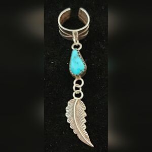 Sterling Silver Turquoise Ear Cuff